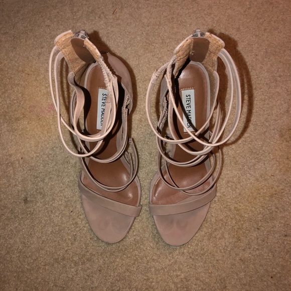 Steve Madden Blush Strappy Heels - Picture 5 of 5